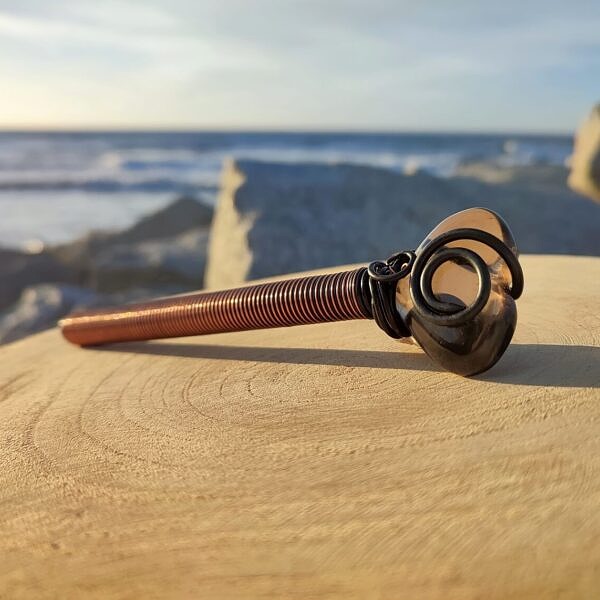 Pulsation Pens - Smoky Quartz Heart Rod