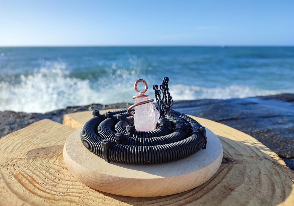 Bioenergetic Generator – Tesla Coil with Nano Copper, GANS & Crystals – EMF Protection and Healing - Image 4