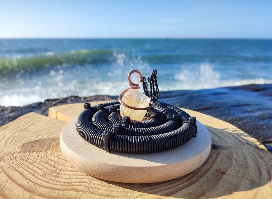 Bioenergetic Generator – Tesla Coil with Nano Copper, GANS & Crystals – EMF Protection and Healing - Image 2